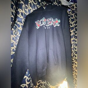 Black Graphic Hoodie